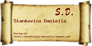 Stankovics Daniella névjegykártya