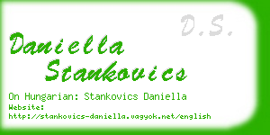 daniella stankovics business card